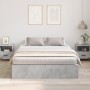 Estructura de Cama con Almacenamiento Gris Concreto 140x190 cm de , Camas y somieres - Ref: Foro24-3335432, Precio: 330,68 €,...