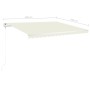 Toldo manual retráctil con LED crema 4x3,5 m de vidaXL, Toldos - Ref: Foro24-3070022, Precio: 497,59 €, Descuento: %
