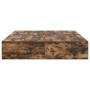 Cama con almacenamiento Roble Ahumado 140x190 cm de , Camas y somieres - Ref: Foro24-3335433, Precio: 330,68 €, Descuento: %