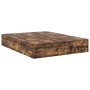 Estructura de Cama de Almacenamiento Roble Ahumado 135x190 cm de , Camas y somieres - Ref: Foro24-3335441, Precio: 323,70 €, ...
