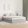 Marco de Cama de Almacenamiento Gris Sonoma 135x190 cm de , Camas y somieres - Ref: Foro24-3335442, Precio: 333,83 €, Descuen...