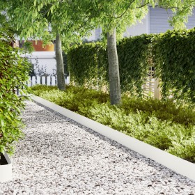 Bordes de Jardín 50 pcs Blanco 100x0,5x20 cm Acero de , Ribetes y bordes para jardín - Ref: Foro24-3335775, Precio: 267,48 €,...