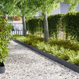 bordes de césped 50 pcs antracita 100x0,5x20 cm acero de , Ribetes y bordes para jardín - Ref: Foro24-3335776, Precio: 269,32...