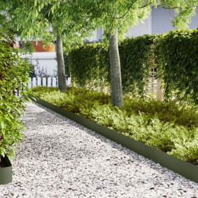 Bordes de Césped 50 pcs Verde Oliva 100x0,5x20 cm Acero de , Ribetes y bordes para jardín - Ref: Foro24-3335777, Precio: 267,...