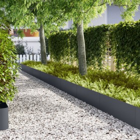 bordes de césped 30 pcs antracita 100x0,5x30 cm acero de , Ribetes y bordes para jardín - Ref: Foro24-3335783, Precio: 268,09...