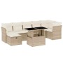 Set de sofás de jardín y cojines 8 piezas ratán sintético beige en Conjuntos de jardín | Comprar online en Foru.es