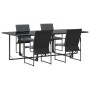 Set de Comedor de Jardín de 6 Piezas con Cojines de Acero y Textilene de , Conjuntos de jardín - Ref: Foro24-3335858, Precio:...