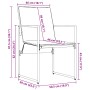Set de Comedor de Jardín de 6 Piezas con Cojines de Acero y Textilene de , Conjuntos de jardín - Ref: Foro24-3335858, Precio:...