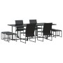 Juego de comedor de jardín de 10 piezas de con cojines de acero y textileno de , Conjuntos de jardín - Ref: Foro24-3335863, P...