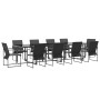 Conjunto de Comedor de Jardín de 13 Piezas con Cojines de Acero y Textileno de , Conjuntos de jardín - Ref: Foro24-3335869, P...