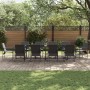 Conjunto de Comedor de Jardín de 13 Piezas con Cojines de Acero y Textileno de , Conjuntos de jardín - Ref: Foro24-3335869, P...