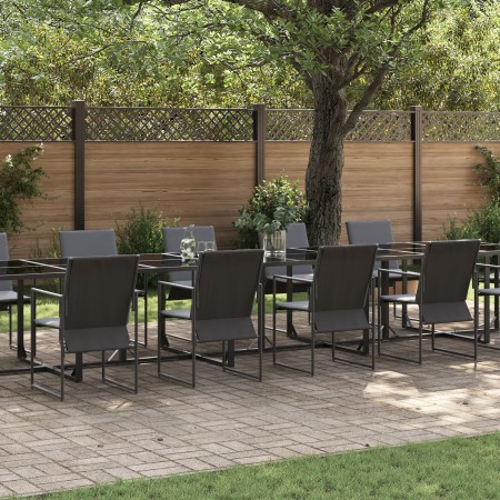 Conjunto de comedor de jardín de 19 piezas con cojines de acero y textileno de , Conjuntos de jardín - Ref: Foro24-3335871, P...