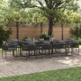 Conjunto de Comedor de Jardín de 13 Piezas con Cojines de Acero y Ratán Sintético de , Conjuntos de jardín - Ref: Foro24-3335...
