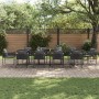 Conjunto de Comedor de Jardín de 13 Piezas con Cojines de Acero y Ratán Sintético de , Conjuntos de jardín - Ref: Foro24-3335...
