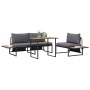 Juego de Comedor de Jardín de 3 Piezas con Cojines Antracita de , Conjuntos de jardín - Ref: Foro24-3335888, Precio: 448,58 €...
