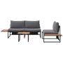 Conjunto de Sofá de Jardín de 3 Piezas con Cojines Antracita de , Conjuntos de jardín - Ref: Foro24-3335891, Precio: 415,34 €...