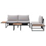 Conjunto de Sofá de Jardín de 3 Piezas con Cojines Gris Claro de , Conjuntos de jardín - Ref: Foro24-3335892, Precio: 415,34 ...