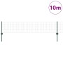Valla Euro con 5 postes en U Verde 0.4x10 m Acero de , Postes de cerca - Ref: Foro24-3335980, Precio: 40,28 €, Descuento: %