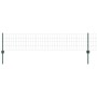 Valla Euro con 5 postes en U Verde 0.4x10 m Acero de , Postes de cerca - Ref: Foro24-3335980, Precio: 40,28 €, Descuento: %