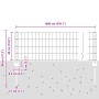 Valla Euro con 5 postes en U Verde 0.4x10 m Acero de , Postes de cerca - Ref: Foro24-3335980, Precio: 40,28 €, Descuento: %
