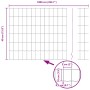 Valla Euro con 5 postes en U Verde 0.4x10 m Acero de , Postes de cerca - Ref: Foro24-3335980, Precio: 40,28 €, Descuento: %
