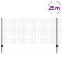 Cerca Euro de Set de 2 Verde Acero con Revestimiento en Polvo de , Postes de cerca - Ref: Foro24-3336008, Precio: 173,36 €, D...