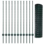 Set de Cerca Euro Juego de 2 Verde Acero Recubierto de Polvo de , Postes de cerca - Ref: Foro24-3336018, Precio: 156,63 €, De...