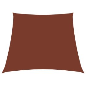 Toldo de vela trapezoidal de tela oxford terracota 2/4x3 m en Sombrillas | Comprar online en Foru.es