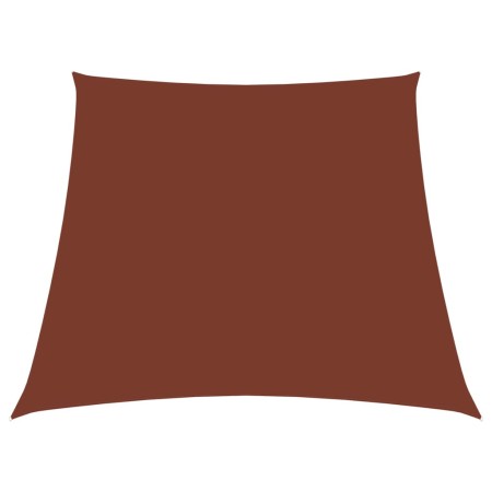 Toldo de vela trapezoidal de tela oxford terracota 2/4x3 m en Sombrillas | Comprar online en Foru.es
