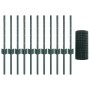Cerca Euro de con postes en U Set de 2 Verde Acero Galvanizado de , Postes de cerca - Ref: Foro24-3336024, Precio: 61,98 €, D...