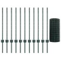Set de Cerca de Jardín de Metal Set de 2 Verde Metal 25 m de , Postes de cerca - Ref: Foro24-3336026, Precio: 85,21 €, Descue...