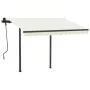 Toldo automático con LED y sensor de viento color crema 3x2,5 m de vidaXL, Toldos - Ref: Foro24-3070112, Precio: 551,64 €, De...
