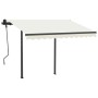 Toldo automático con LED y sensor de viento color crema 3x2,5 m de vidaXL, Toldos - Ref: Foro24-3070112, Precio: 570,82 €, De...