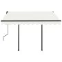 Toldo automático con LED y sensor de viento color crema 3x2,5 m de vidaXL, Toldos - Ref: Foro24-3070112, Precio: 551,64 €, De...
