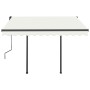Toldo automático con LED y sensor de viento color crema 3x2,5 m de vidaXL, Toldos - Ref: Foro24-3070112, Precio: 570,82 €, De...