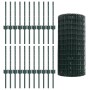 Rollo de Cerca Euro Set de 3 Verde Acero recubierto de PVC de , Postes de cerca - Ref: Foro24-3336037, Precio: 108,97 €, Desc...