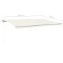 Toldo retráctil manual con postes crema 5x3,5 m de vidaXL, Toldos - Ref: Foro24-3070057, Precio: 497,35 €, Descuento: %