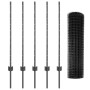 Conjunto de Valla de Jardín 2 Paquete Gris Metal 10 x 1 m de , Postes de cerca - Ref: Foro24-3336057, Precio: 72,58 €, Descue...