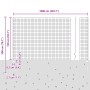 Conjunto de Cerca de Jardín Set de 2 Gris de , Postes de cerca - Ref: Foro24-3336060, Precio: 103,62 €, Descuento: %