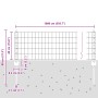 Juego de Cerca de Jardín Juego de 2 Gris Acero Recubierto en Polvo de , Postes de cerca - Ref: Foro24-3336062, Precio: 41,90 ...