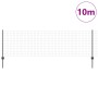 Cerca Euro con 5 postes en U Gris 0.8x10 m de Acero de , Postes de cerca - Ref: Foro24-3336064, Precio: 56,68 €, Descuento: %