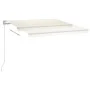 Toldo retráctil automático con postes crema 3x2,5 m de vidaXL, Toldos - Ref: Foro24-3069907, Precio: 409,08 €, Descuento: %