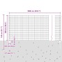 Juego de Cercas de Jardín Set de 2 Gris Metal 10 x 1 m de , Postes de cerca - Ref: Foro24-3336065, Precio: 69,67 €, Descuento: %