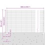 valla Euro con 10 postes grises 1.2x10 m de acero de , Postes de cerca - Ref: Foro24-3336066, Precio: 80,47 €, Descuento: %