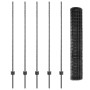 Juego de Cercas Enrollables de Jardín Conjunto de 2 Gris Metal de , Postes de cerca - Ref: Foro24-3336067, Precio: 92,90 €, D...