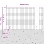 Juego de Cercas Enrollables de Jardín Conjunto de 2 Gris Metal de , Postes de cerca - Ref: Foro24-3336067, Precio: 92,90 €, D...