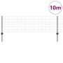Valla Euro con 5 Postes de U Gris 0.6x10 m de Acero de , Postes de cerca - Ref: Foro24-3336071, Precio: 48,93 €, Descuento: %