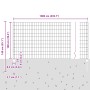Juego de Cerca Euro Juego de 2 Gris de , Postes de cerca - Ref: Foro24-3336073, Precio: 68,57 €, Descuento: %