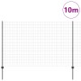 Cerca Euro con 10 Postes U Gris 1.5x10 m de Acero de , Postes de cerca - Ref: Foro24-3336076, Precio: 92,49 €, Descuento: %