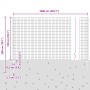 Cerca Euro con 10 Postes U Gris 1.5x10 m de Acero de , Postes de cerca - Ref: Foro24-3336076, Precio: 92,49 €, Descuento: %